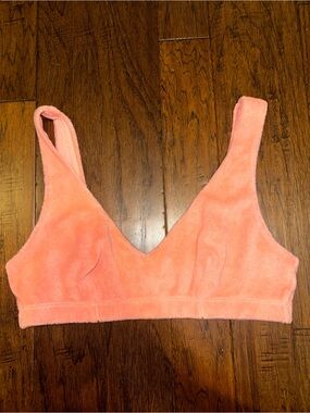 NWOT! Beyond yoga x DONNI. Terry Collection Bra - Coral - Size M